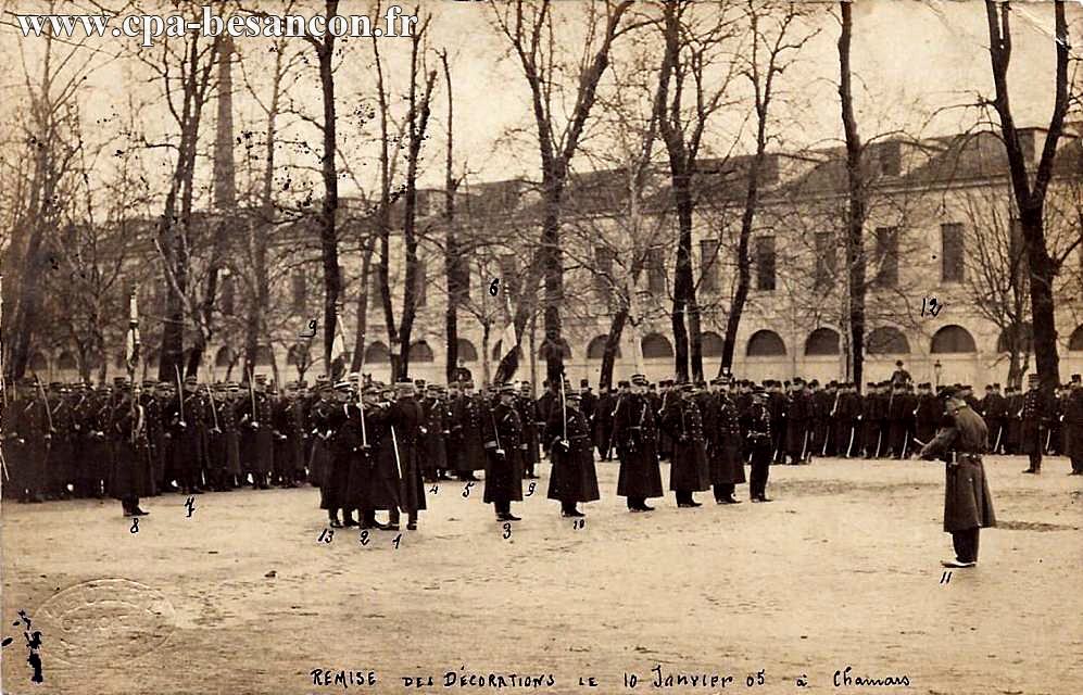 REMISE DES DÉCORATIONS LE 10 Janvier 05 à Chamars
